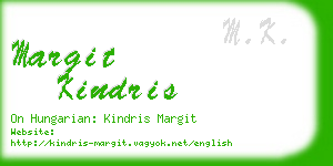 margit kindris business card